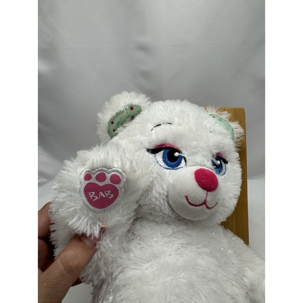Build A Bear Workshop BABW Disney Frozen Elsa White Sparkly Plush Teddy Bear 17" - Picture 3 of 10